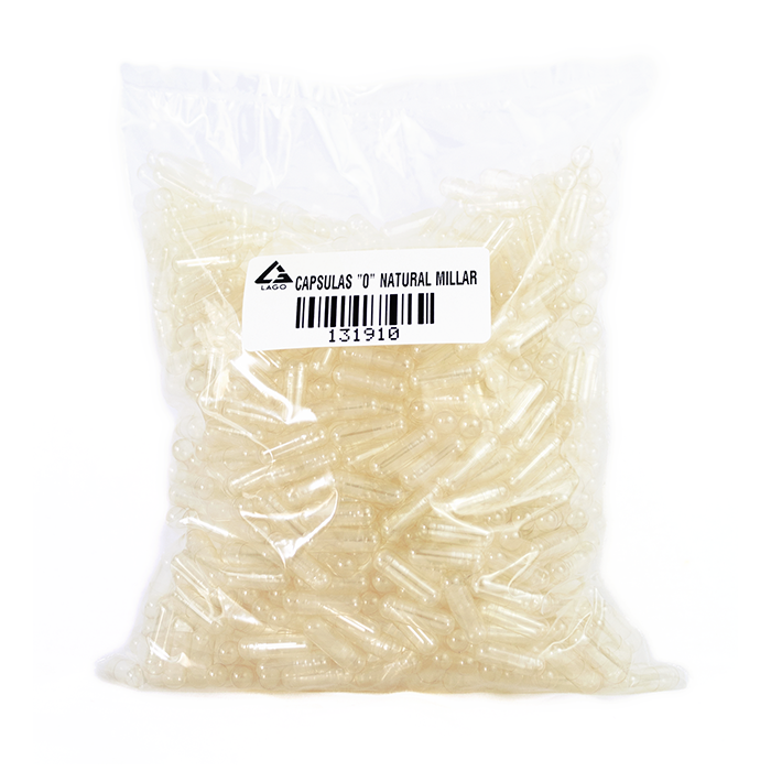 Capsulas &quot;0&quot; Natural millar