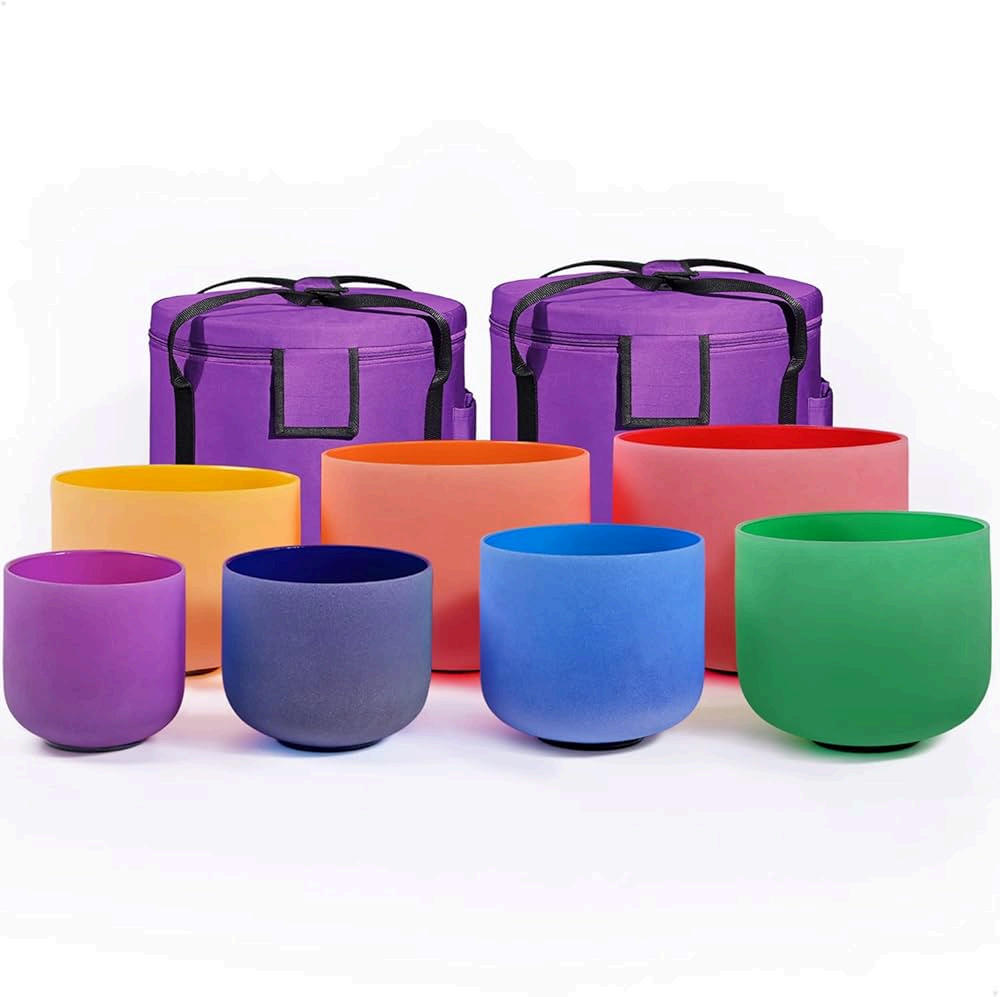 Kit Cuenco Chakras Quarzo colores