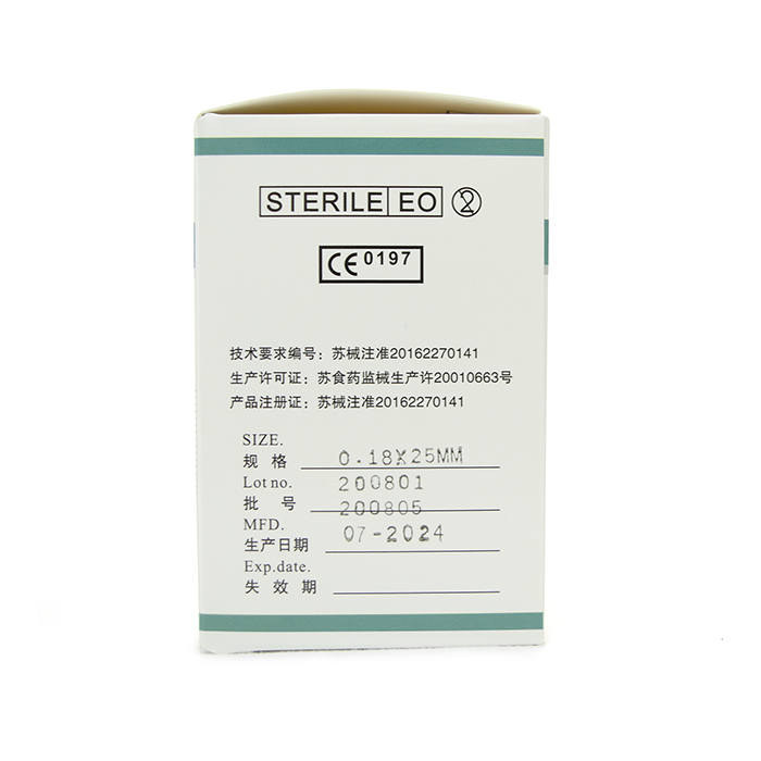 Aguja 0.18*25mm ShunHe