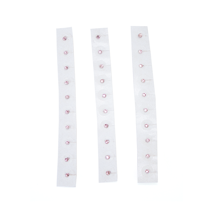 Balin cristal peque trans rosado 50U