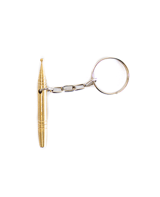 Lapiz 1 punta llavero dorado