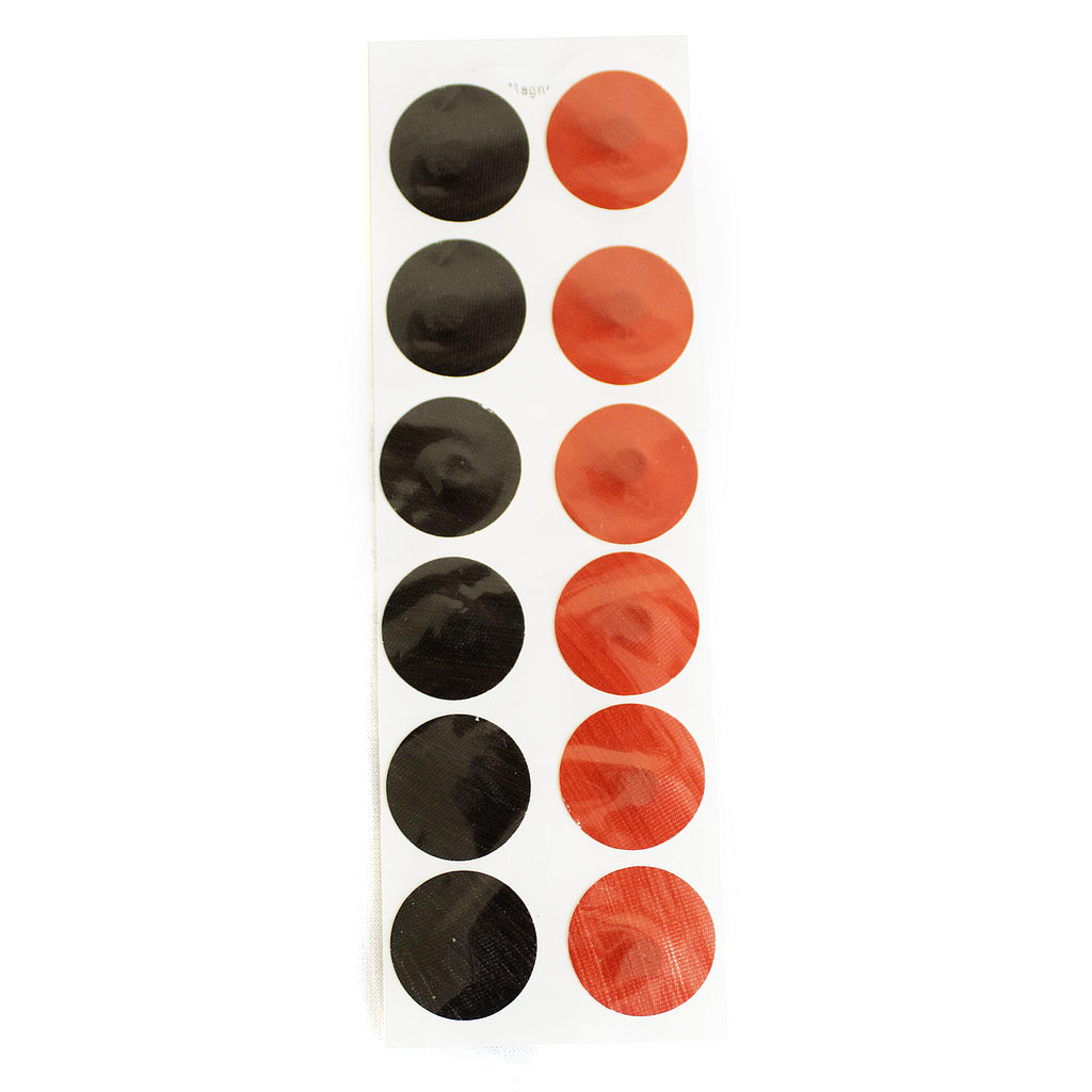 Magneto 5mm adhesivo Bicolor PAQ 12